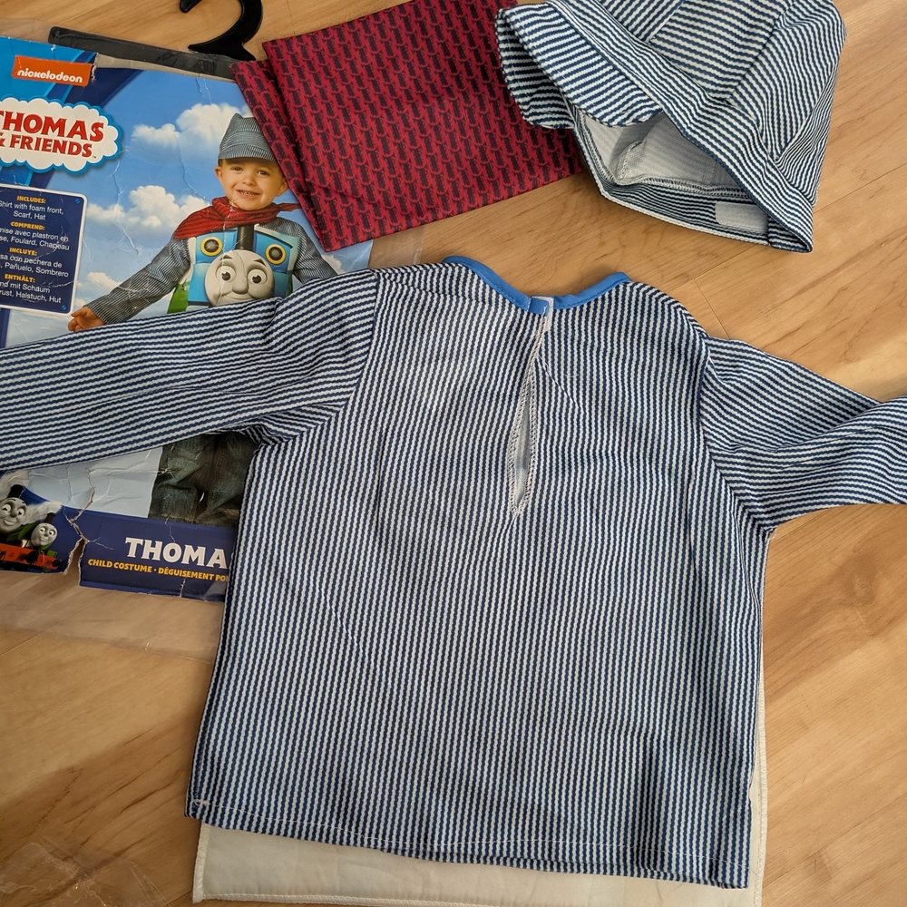 Striped Blue and White Baby Outfit